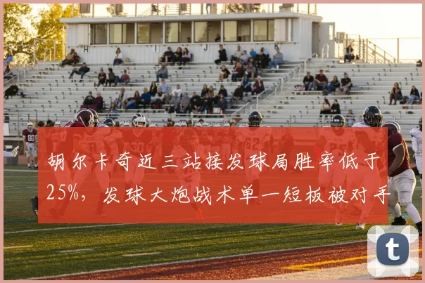 胡尔卡奇近三站接发球局胜率低于25%,发球大炮战术单一短板被对手破解